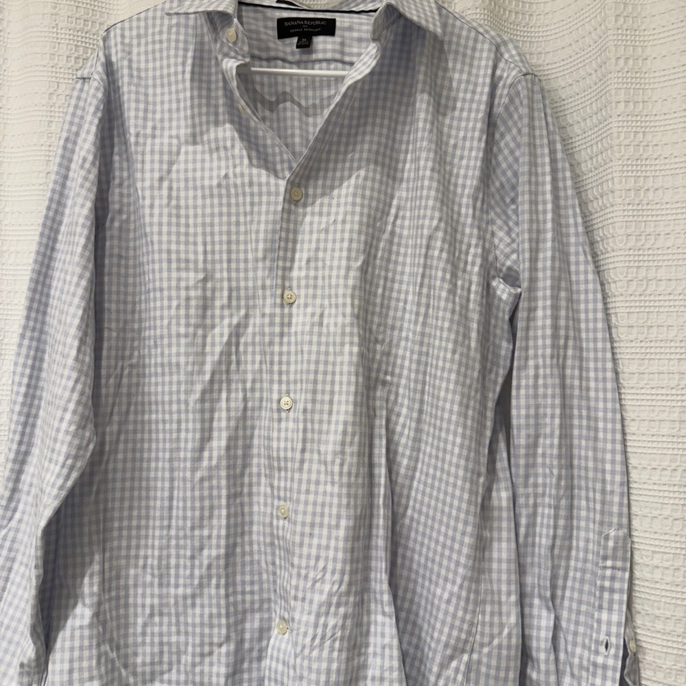 Banana Republic Blue Casual Button Down Shirt